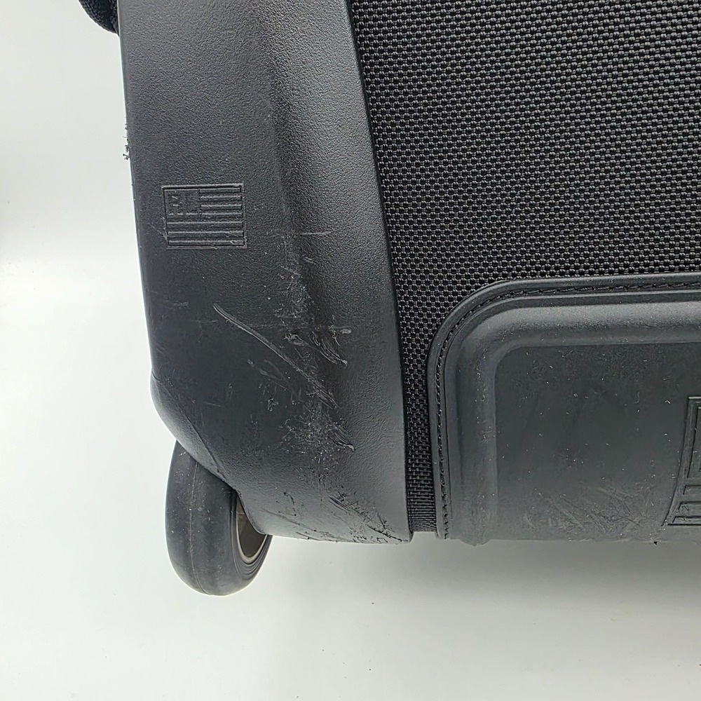 Ralph Lauren Polo Sport Roller Duffle Luggage‎ Bag Black Silver - Picture 7 of 16